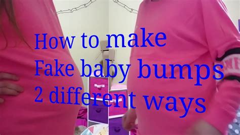 how to make a fake baby bump with clothes|realistic baby bump.